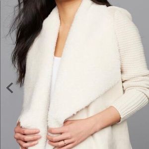 NWT: Drape Front Faux Suede Maternity Jacket